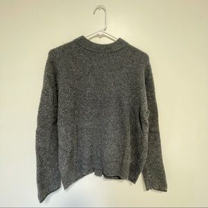 Waffle knit jcrew sweater with buttons